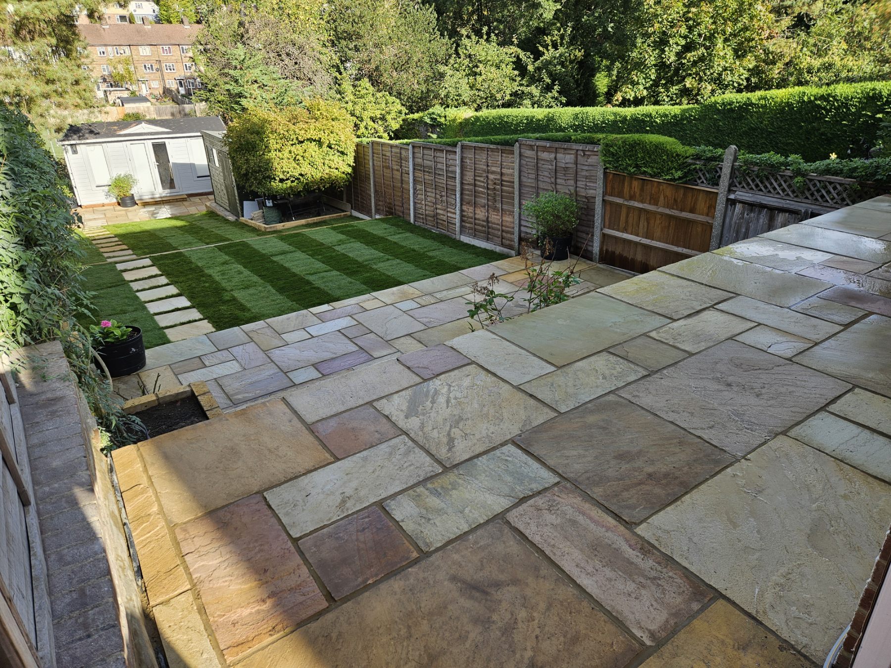 Enjoying a finished garden